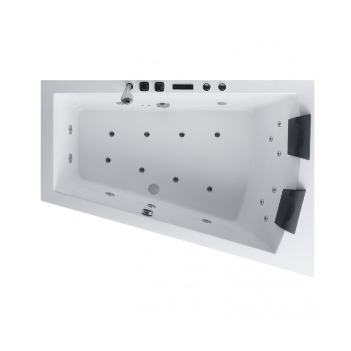 Hydromasážní vana AWT GE105E 180x130 pravá