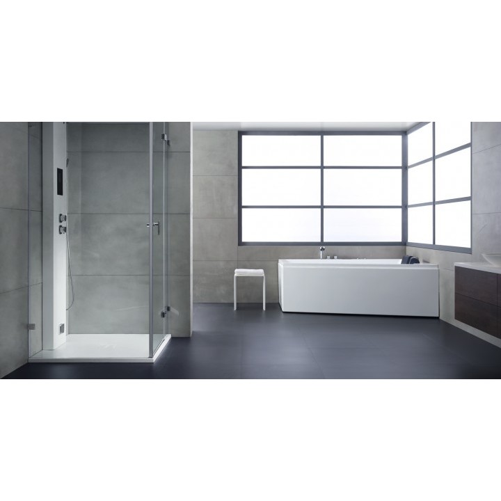 Hydromasážní vana AWT GE104E 170x130 pravá
