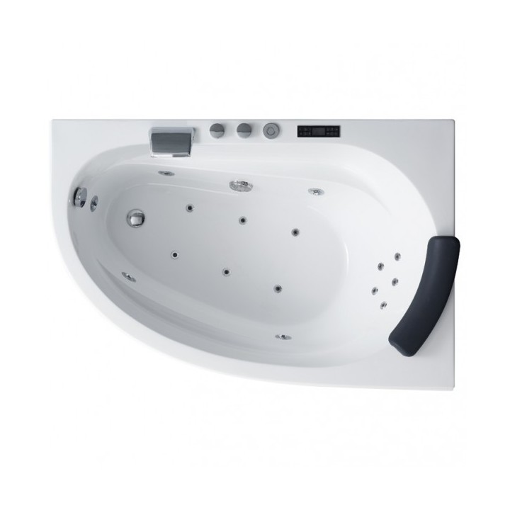 Hydromasážní vana AWT GE111TSL 150x100 pravá (bluetooth, osvětlení trysek)