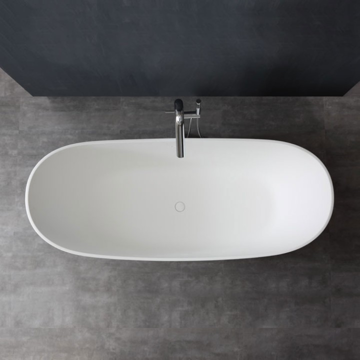 Luxusní vana z litého kamene EAGO BS-525 185x83 mat