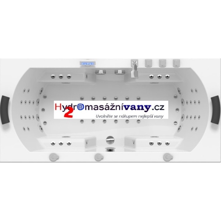 Hydromasážní vana Mocoori Daisy Turbo Super 180x90x75,5cm
