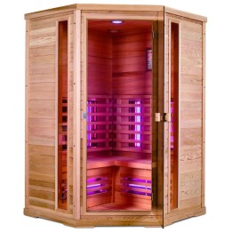 Infračervená sauna ELITE THREE / kanadská borovice 130x100x200cm pro 2 osoby