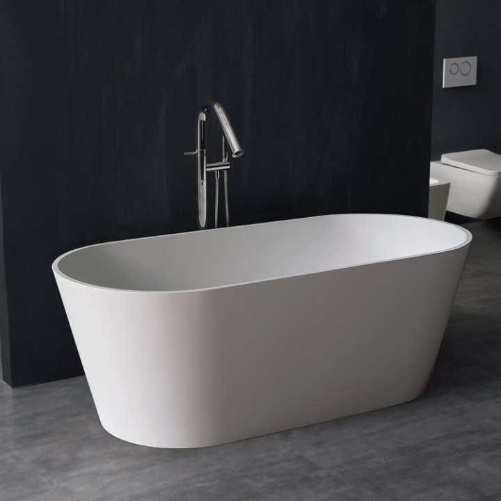Volně stojící vana StoneArt BS-553 bílá 165×75 lesklá