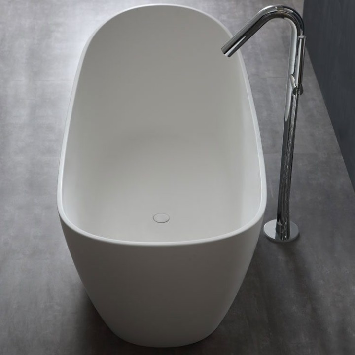 Volně stojící vana StoneArt BS-526 bílá 185×79 lesklá