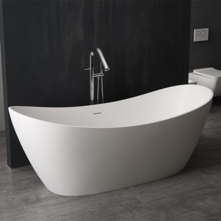 Volně stojící vana StoneArt BS-526 bílá 185×79 matná