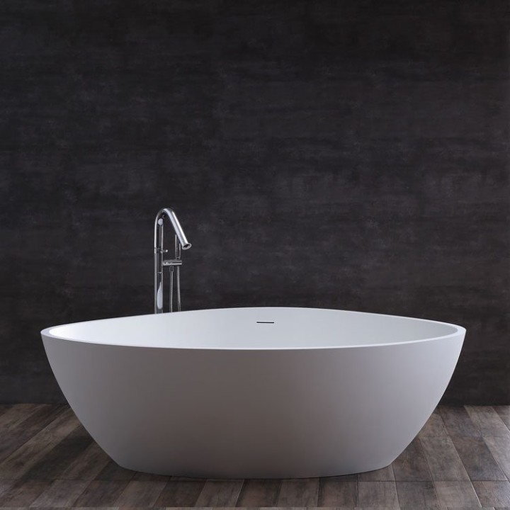 Volně stojící vana StoneArt BS-533 bílá 180×140 matná