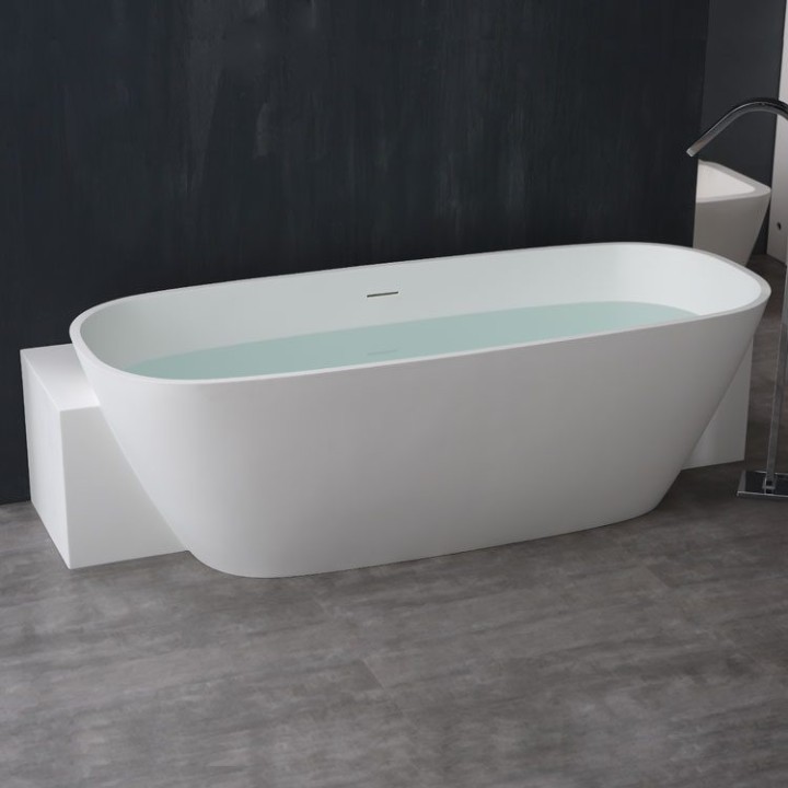 Volně stojící vana StoneArt BS-529 bílá 185×81 lesklá