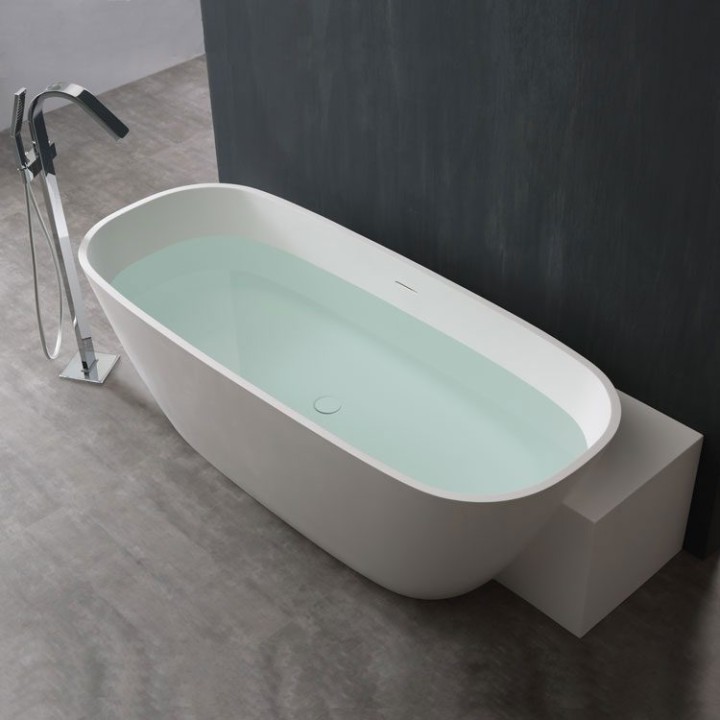 Volně stojící vana StoneArt BS-529 bílá 185×81 lesklá