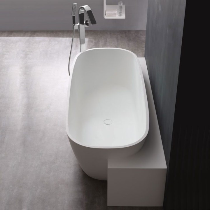Volně stojící vana StoneArt BS-529 bílá 185×81 lesklá