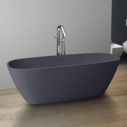 Volně stojící vana StoneArt BS-528 betonově šedá 175×75 matná