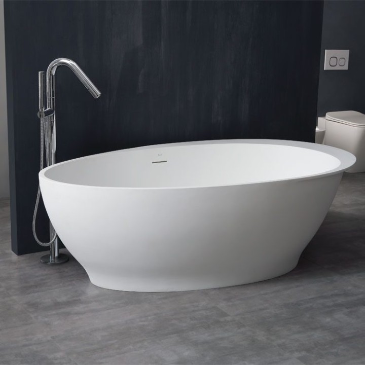 Volně stojící vana StoneArt BS-516 bílá 180×104 lesklá