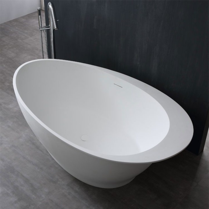 Volně stojící vana StoneArt BS-516 bílá 180×104 matná