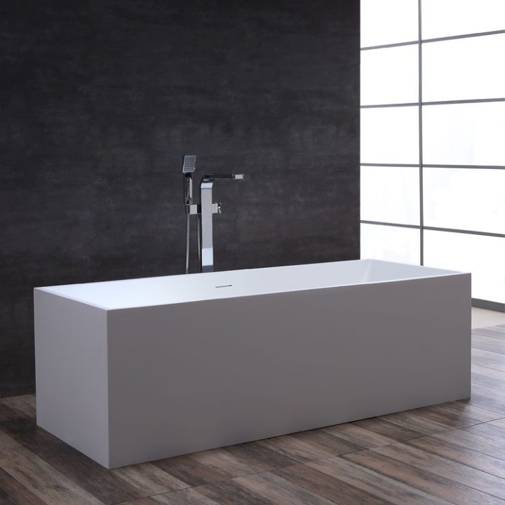 Volně stojící vana StoneArt BS-532 bílá 175×73 matná