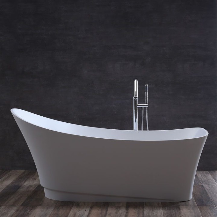 Volně stojící vana StoneArt BS-527 bílá 180×75 matná