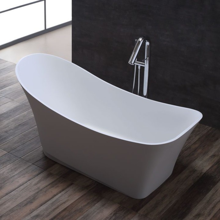 Volně stojící vana StoneArt BS-501 bílá 165×74 matná