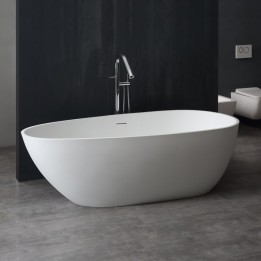 Volně stojící vana StoneArt BS-525 bílá 185×83 lesklá