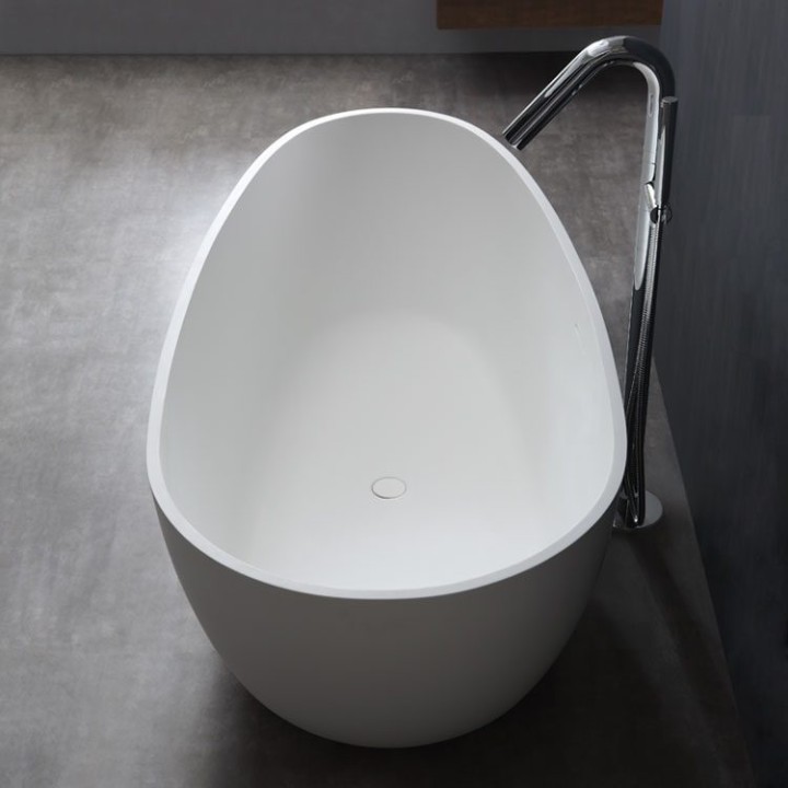 Volně stojící vana StoneArt BS-525 bílá 185×83 lesklá
