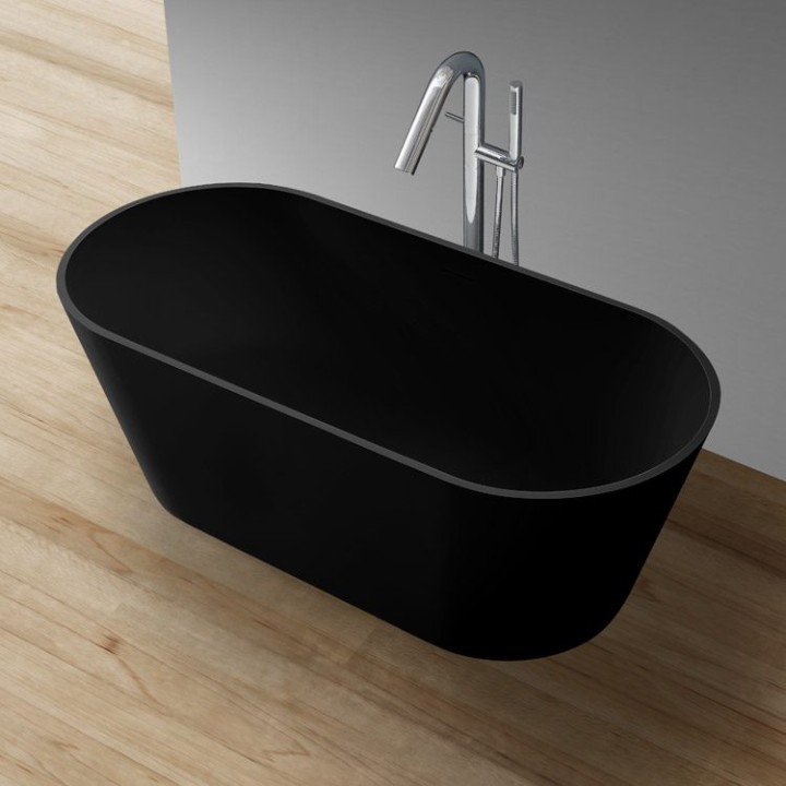 Volně stojící vana StoneArt BS-553 černá 165×75 matná