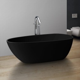 Volně stojící vana StoneArt BS-525 černá 185×83 matná