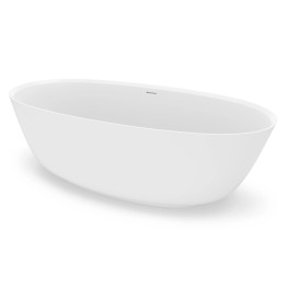 Sarezzo volně stojící vana | 170×80 cm solid surface matná bílá