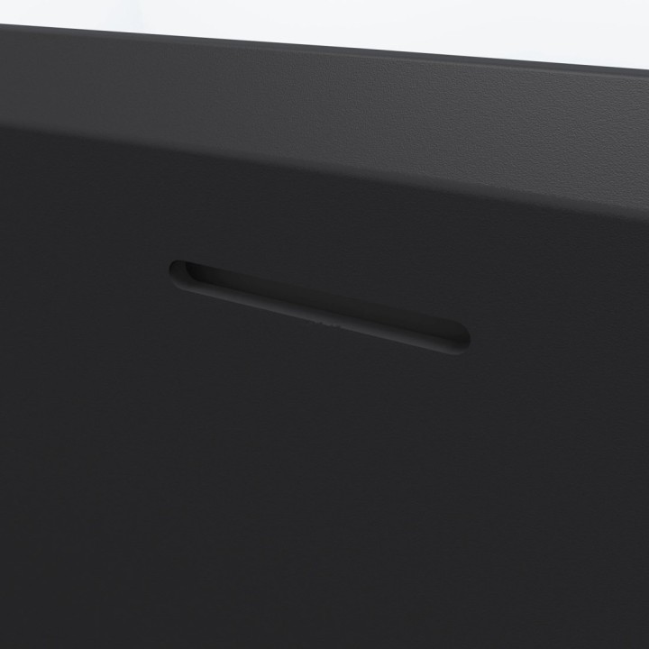 Sarezzo volně stojící vana | 170×80 cm solid surface matná černá