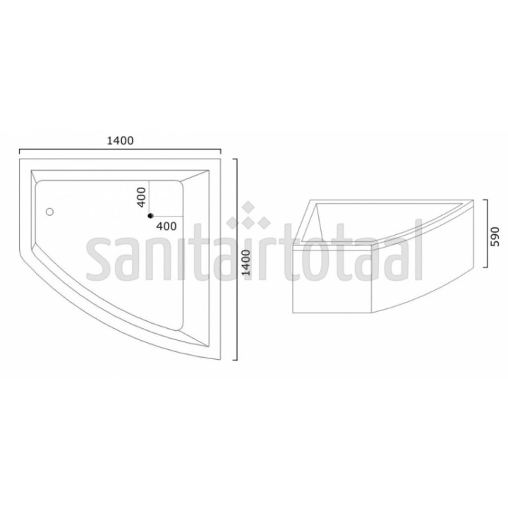 Koupelnová vana Mocoori VSA44 180x85x88