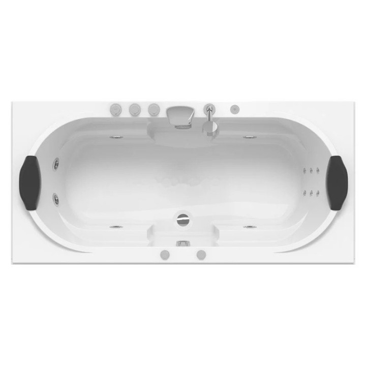 Vířivá vana Nordic Brass | pro 2 osoby 200×90 cm vodní masáž
