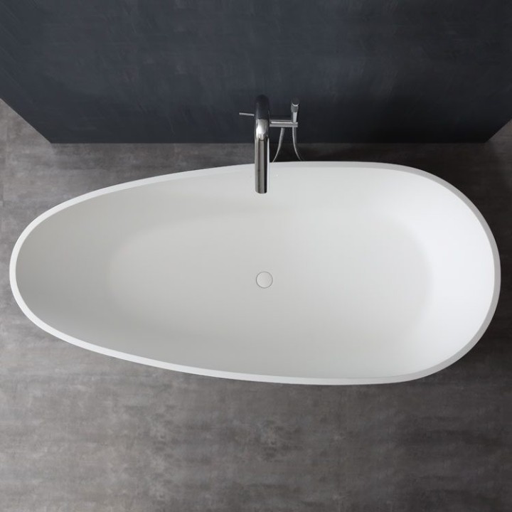 Volně stojící vana StoneArt BS-505 bílá 171×85 lesklá