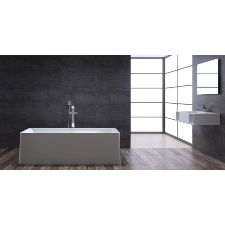 Volně stojící vana StoneArt BS-509 bílá 181×82 lesklá
