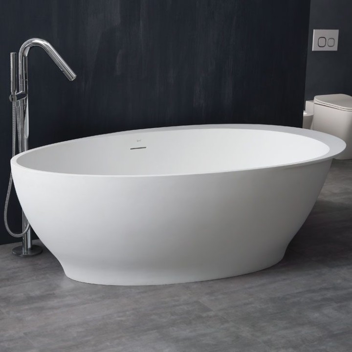 Volně stojící vana StoneArt BS-516 bílá 180×104 matná
