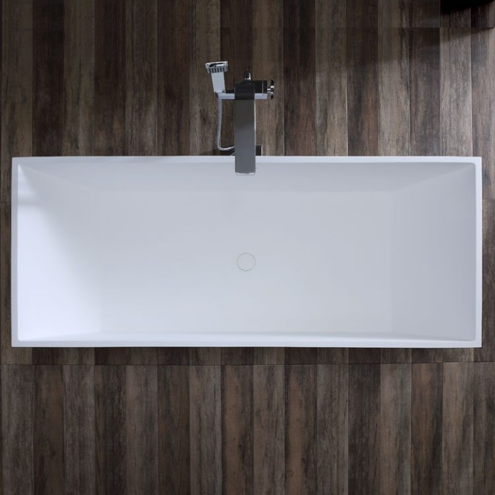 Volně stojící vana StoneArt BS-532 bílá 175×73 matná