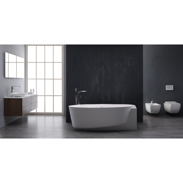 Volně stojící vana StoneArt BS-550 bílá 170×93 lesklá