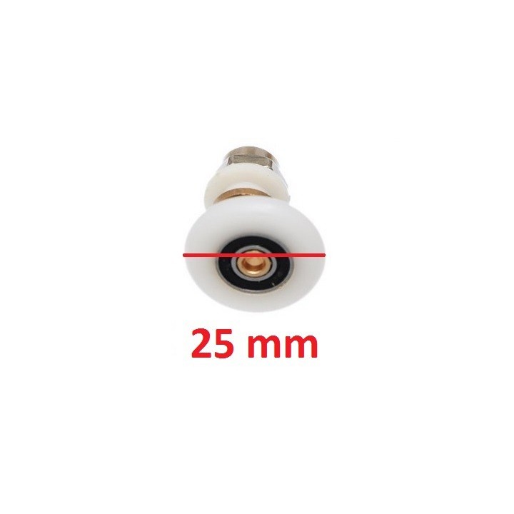 Pojezdové kolečko do sprchového koutu - bez ohybu 23 mm