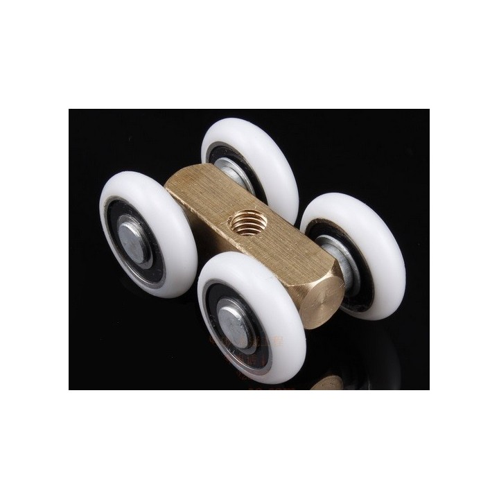 Pojezdové kolečko do sprchového koutu - SET 8 kusů, 27mm