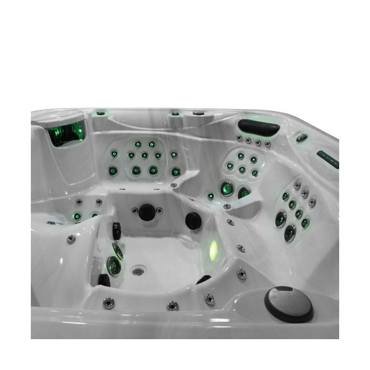Venkovní vířivá vana EO-SPA IN-590 Premium Extreme WhitePearlescent / hnědá 250x228x98cm