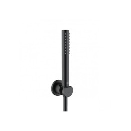 Kludi Nova Fonte - Set sprchové hlavice, držáku a hadice, černá mat 2085039-15