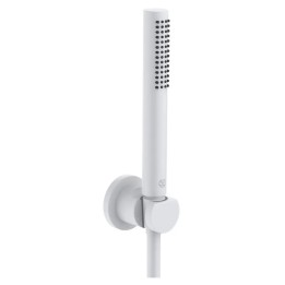 Kludi Nova Fonte - Set sprchové hlavice, držáku a hadice, matná bílá 2085053-15