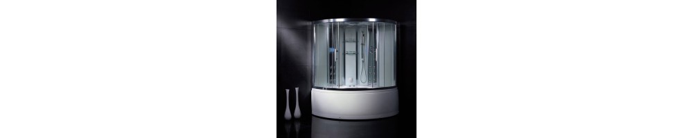 Parní sprchové boxy s hydromasážní vanou
